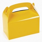 Yellow Treat Boxes for Party Favors