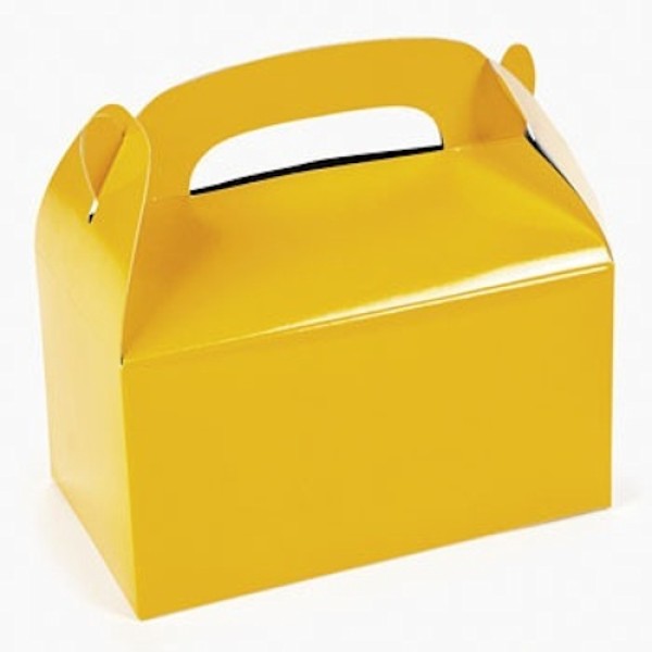 Yellow Treat Boxes for Party Favors Yellow Treat Boxes for Party Favors