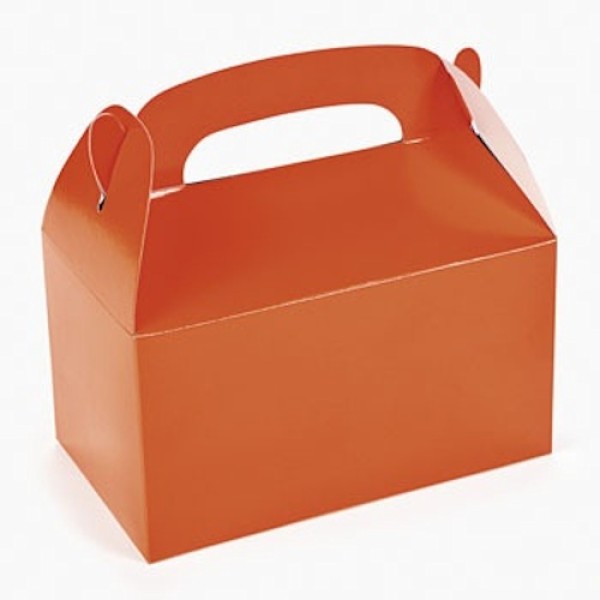 Orange Treat Boxes for Party Favors Orange Treat Boxes for Party Favors
