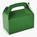 Green Treat Boxes for Party Favors