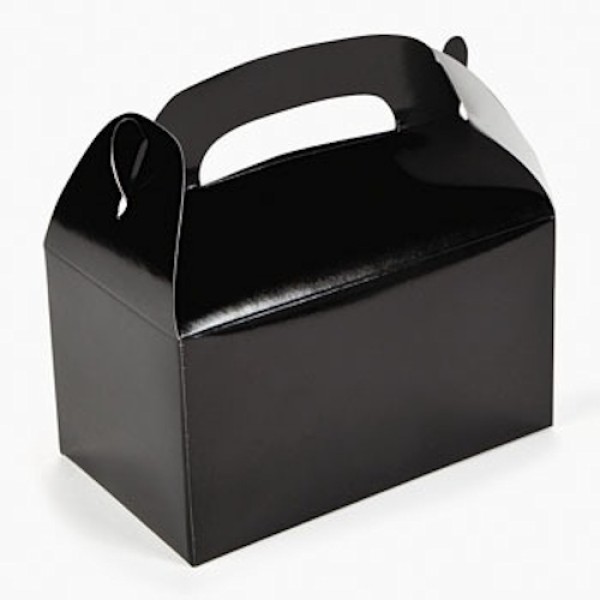 Black Treat Boxes for Party Favors Black Treat Boxes for Party Favors