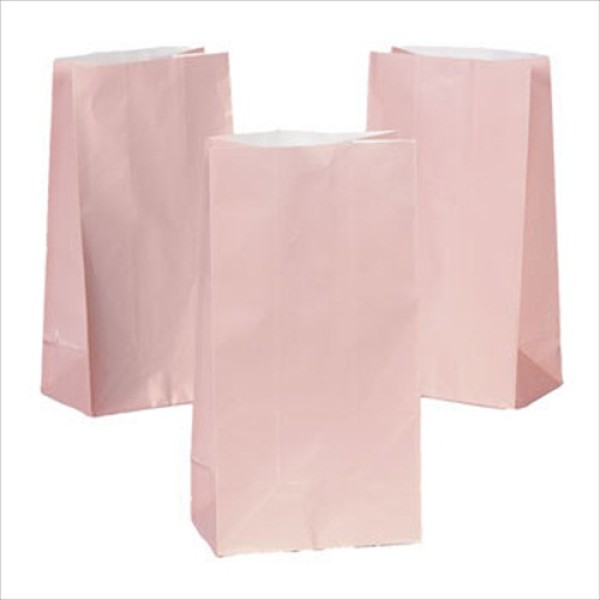 Pastel Pink Paper Treat Bags Pastel Pink Paper Treat Bags