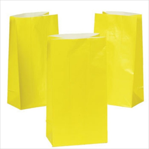 Yellow Paper Treat Bags Yellow Paper Treat Bags