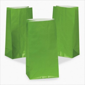 RTD-2323 : Green Paper Treat Bags at RTD Gifts
