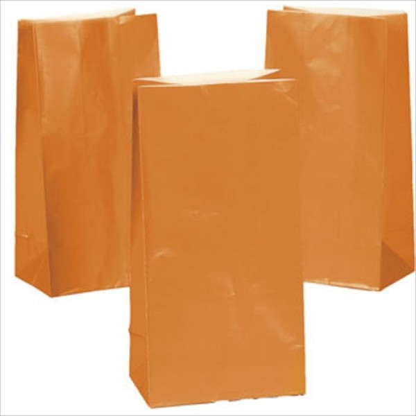 Orange Paper Treat Bags Orange Paper Treat Bags