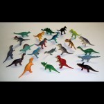24-pack Mini Plastic Dinosaurs Party Favors Toys