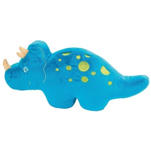 RTD-3608 : Small Plush Blue Triceratops Pillow at Dinosaur Party Favors