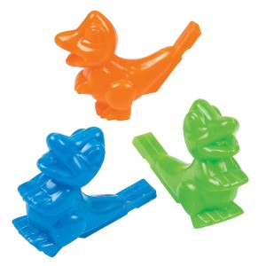 RTD-4512 : Plastic Dinosaur Water Whistles at Dinosaur Party Favors